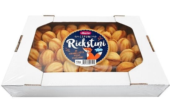 Cepumi Riekstiņi MARIO ar karamelizētā piena pildījumu, 1kg